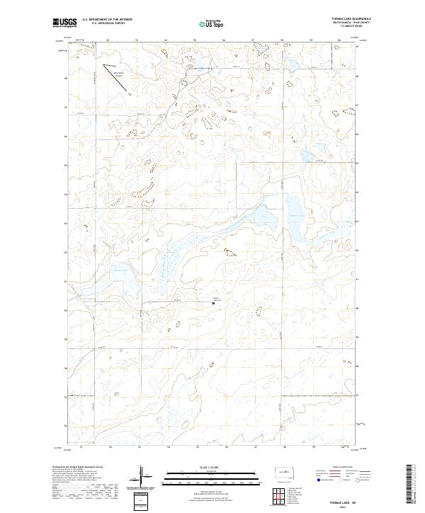Thomas Lake topographic map thumbnail
