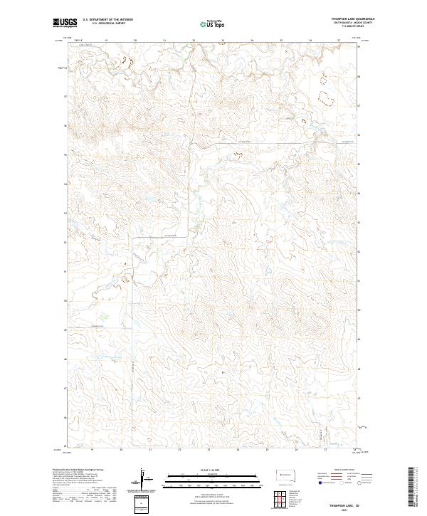 Thompson Lake topographic map thumbnail