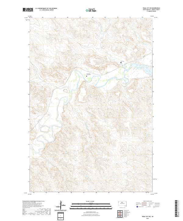 Trail City SW topographic map thumbnail