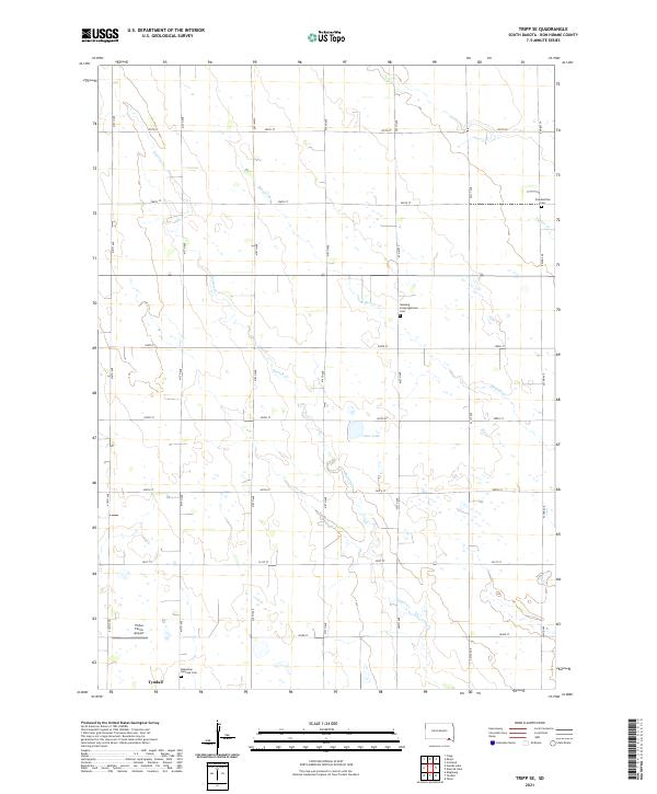Tripp SE topographic map thumbnail