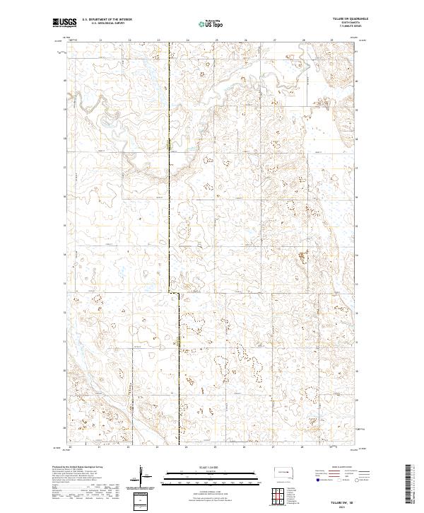 Tulare SW topographic map thumbnail