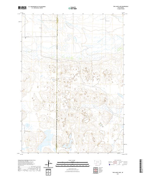 Two Lance Lake topographic map thumbnail