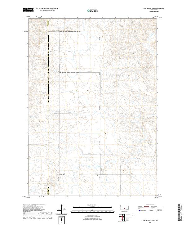 Two Nation Creek topographic map thumbnail