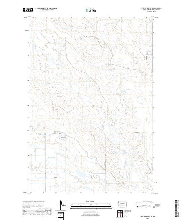 Two Top Butte SE topographic map thumbnail