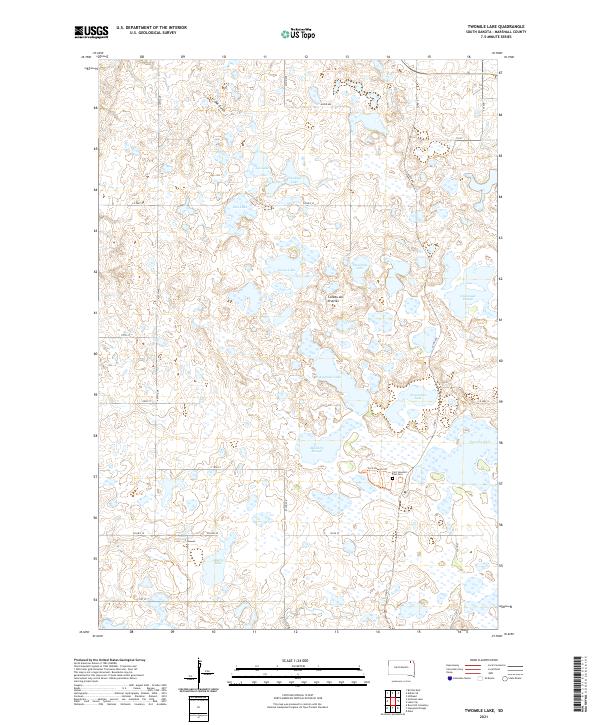 Twomile Lake topographic map thumbnail