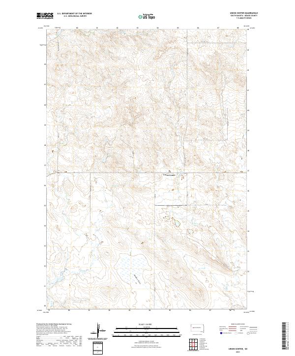 Union Center topographic map thumbnail