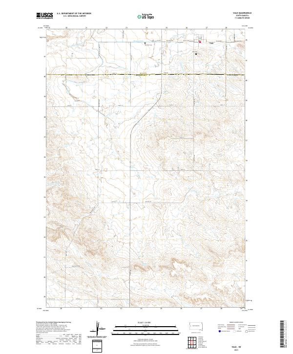 Vale 2021 topographic map thumbnail