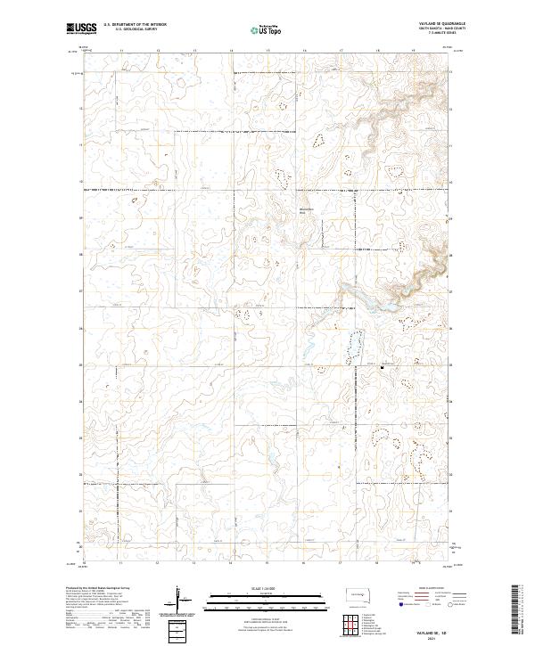 Vayland SE topographic map thumbnail