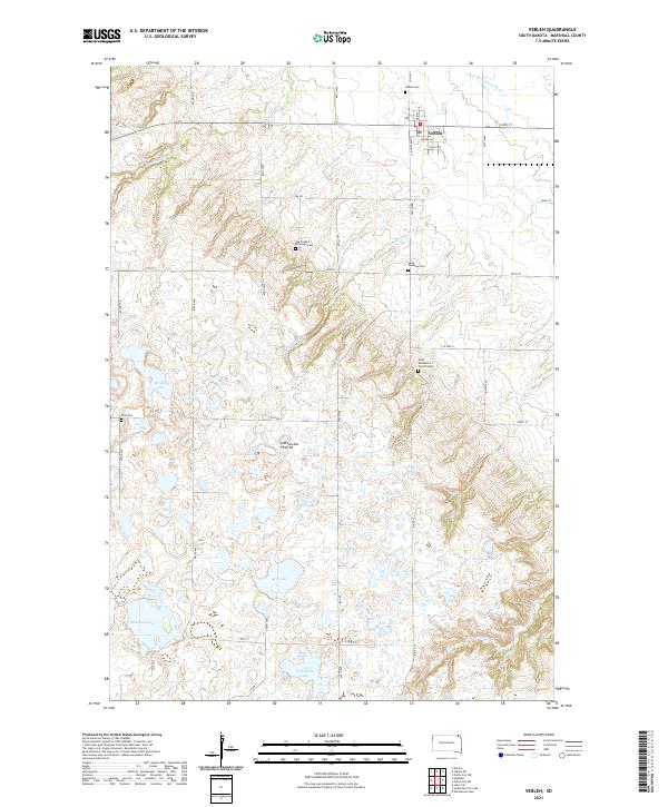 Veblen 2021 topographic map thumbnail