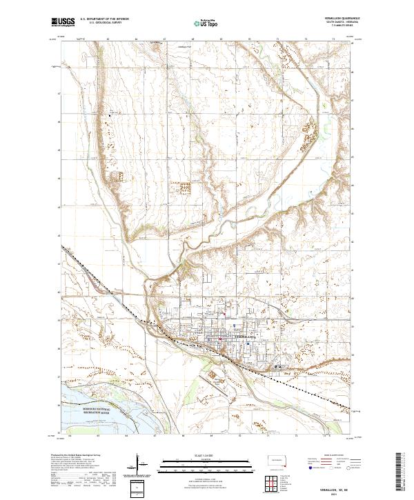 Vermillion topographic map thumbnail
