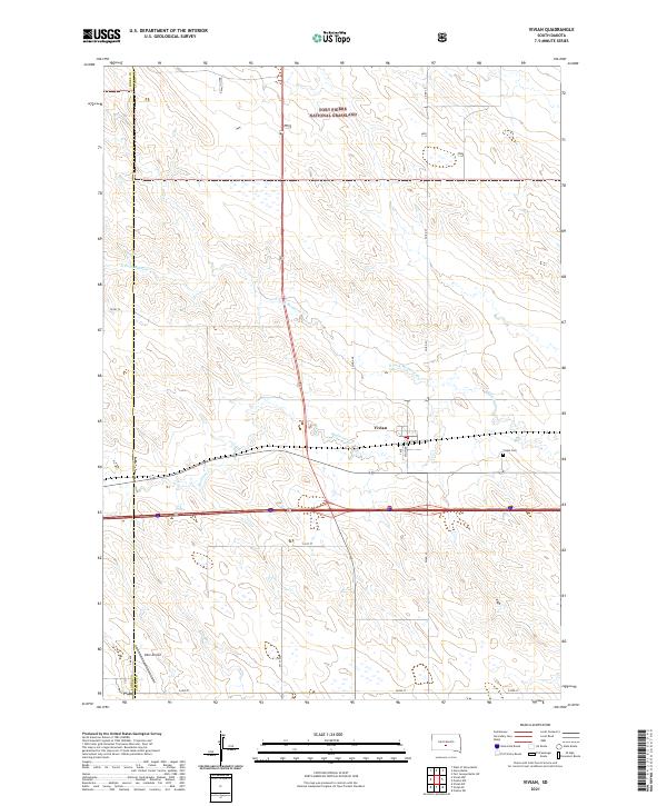 Vivian topographic map thumbnail