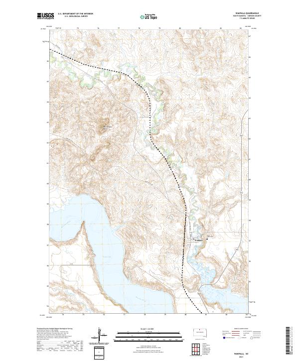 Wakpala 2021 topographic map thumbnail
