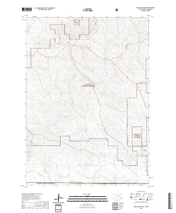 Wallace Ranch 2021 topographic map thumbnail