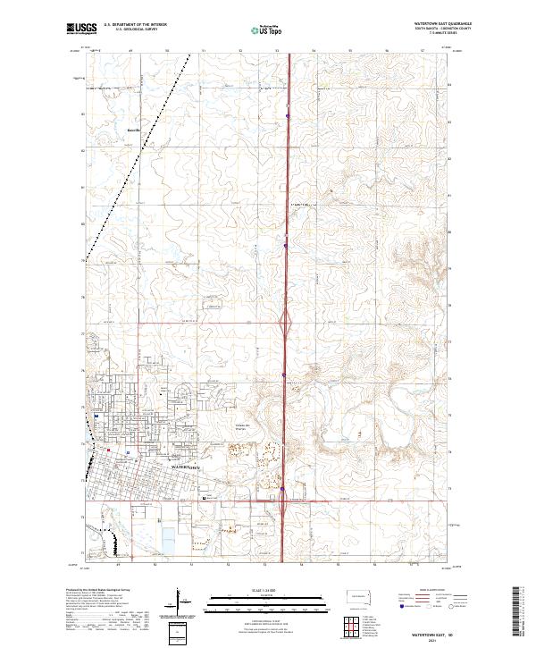 Watertown East topographic map thumbnail