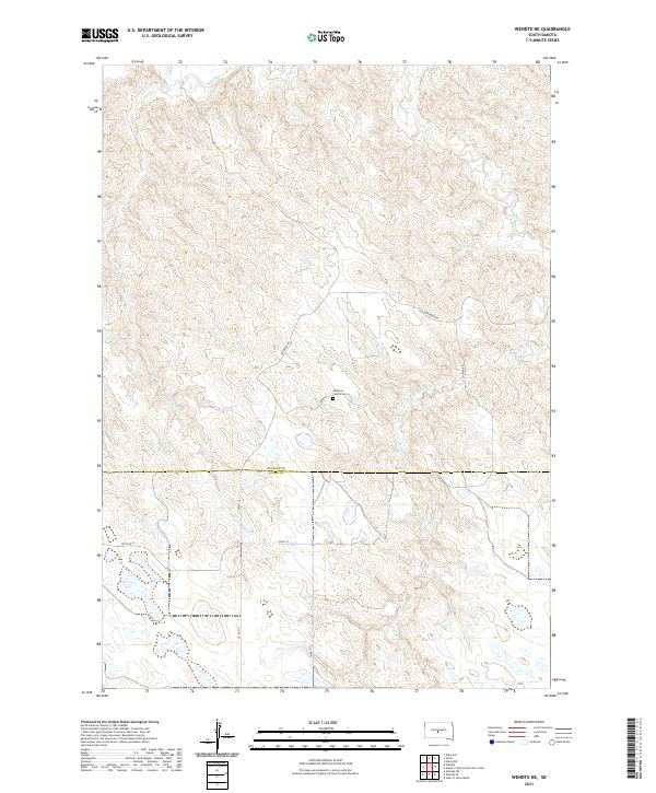 Wendte NE 2021 topographic map thumbnail