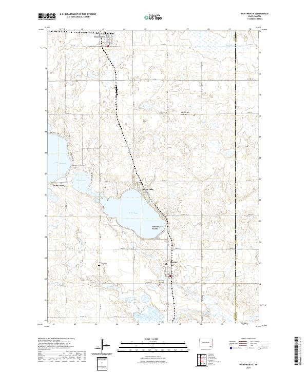 Wentworth topographic map thumbnail