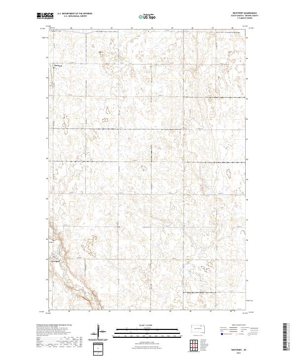 Westport topographic map thumbnail