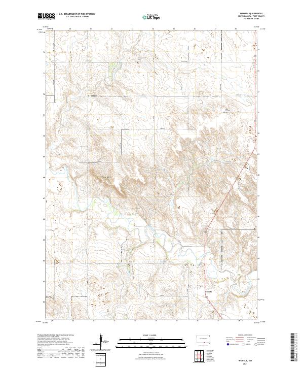 Wewela topographic map thumbnail