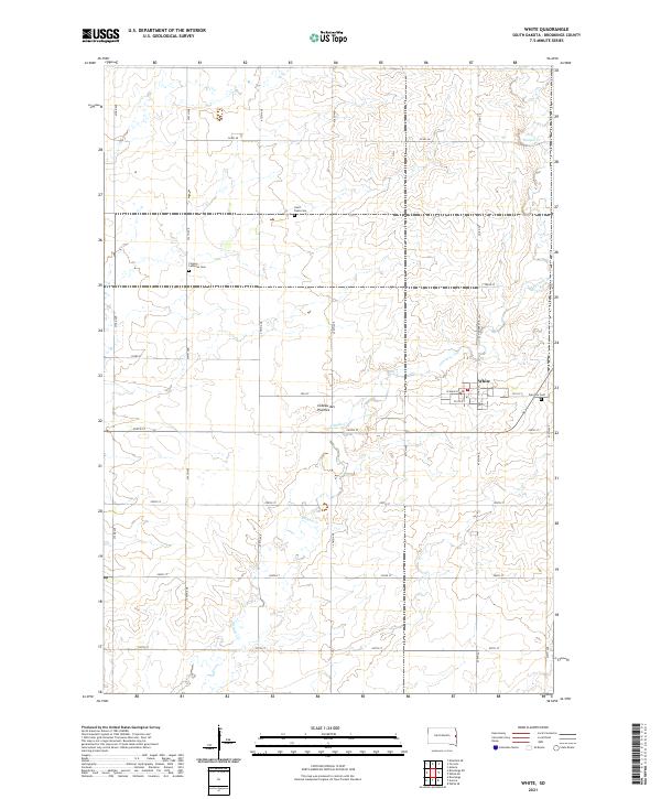 White 2021 topographic map thumbnail