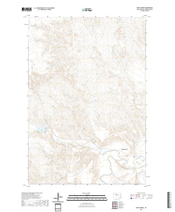 White Horse topographic map thumbnail