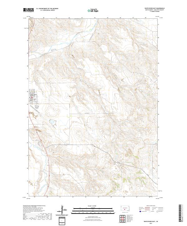 White River East topographic map thumbnail
