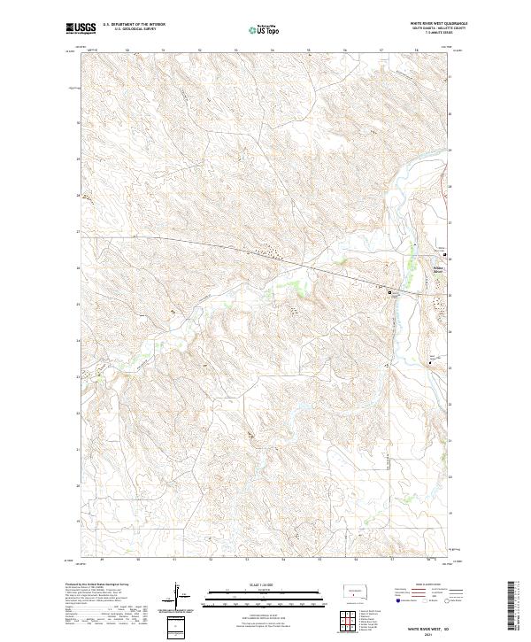 White River West topographic map thumbnail