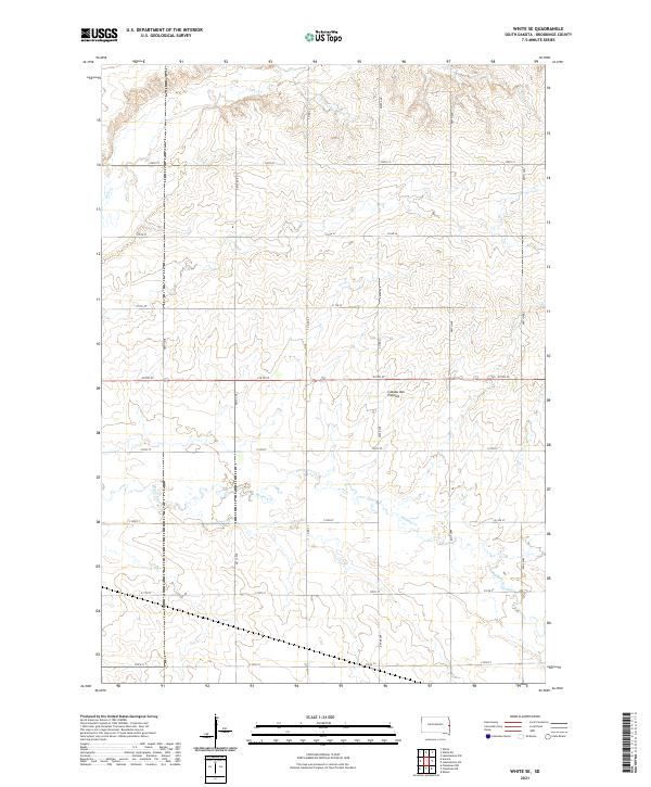 White SE 2021 topographic map thumbnail