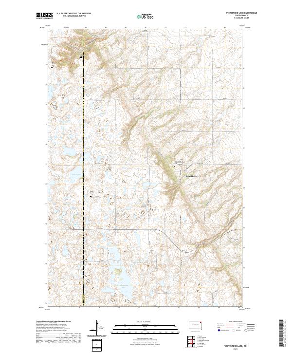 Whitestone Lake topographic map thumbnail