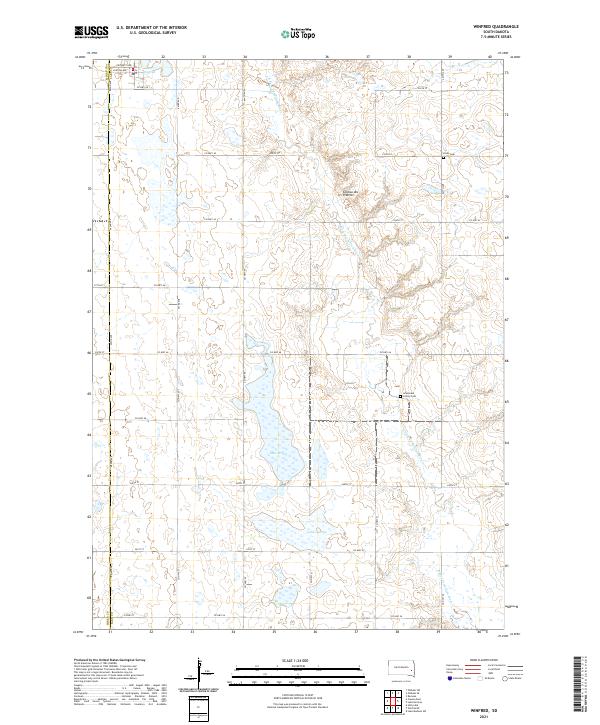 Winfred 2021 topographic map thumbnail