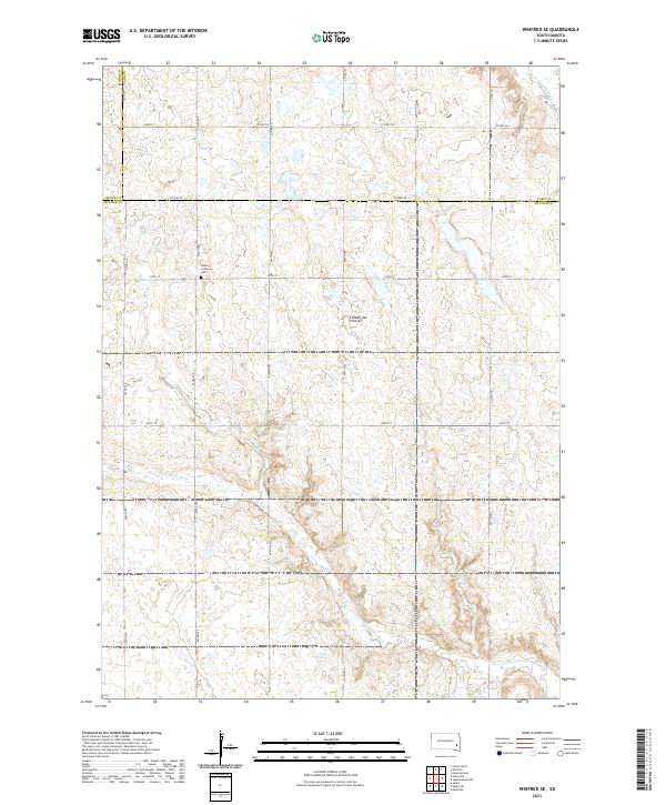 Winfred SE topographic map thumbnail