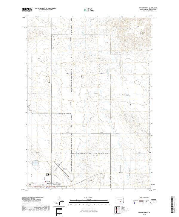 Winner North 2021 topographic map thumbnail