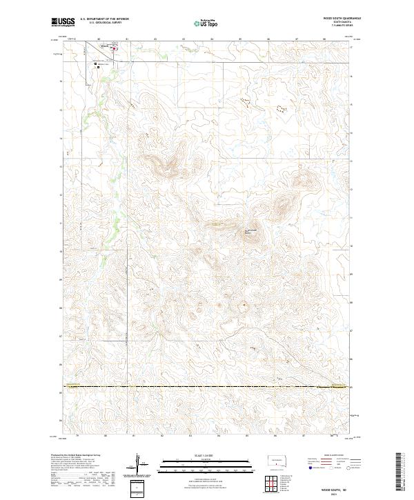 Wood South topographic map thumbnail