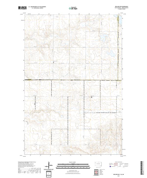 Zeeland NW topographic map thumbnail