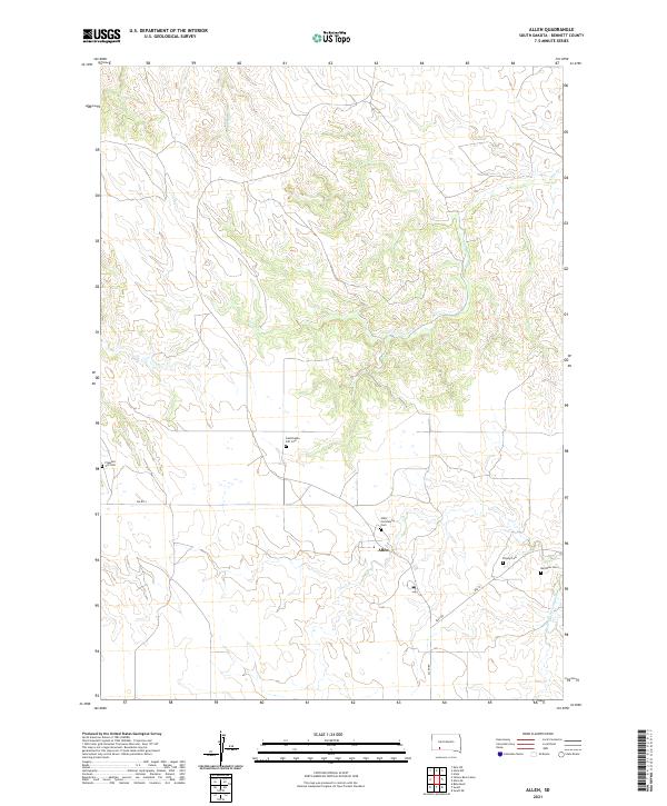 Allen topographic map thumbnail