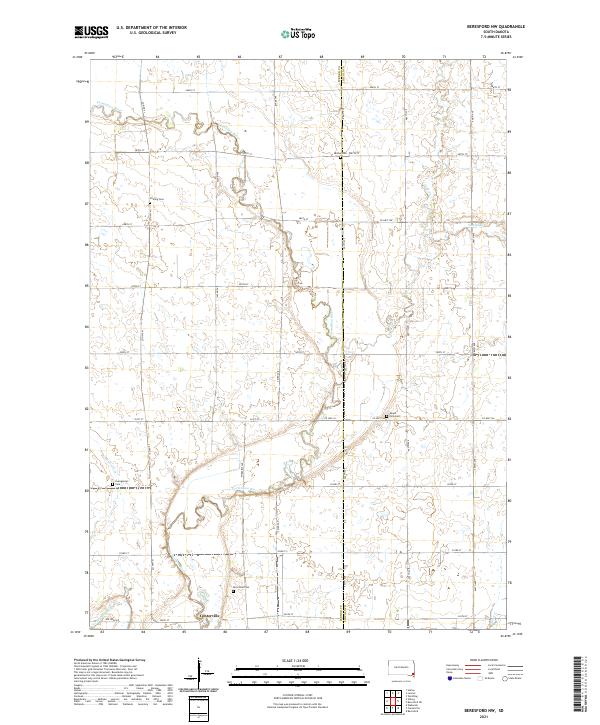 Beresford NW topographic map thumbnail