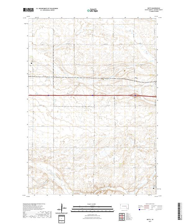 Betts topographic map thumbnail
