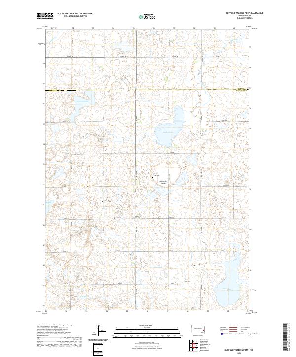 Buffalo Trading Post topographic map thumbnail