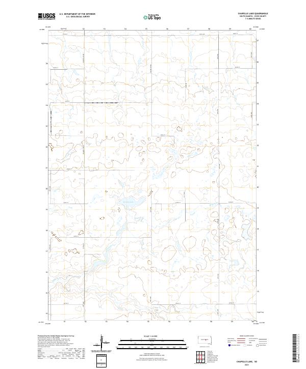Chapelle Lake topographic map thumbnail