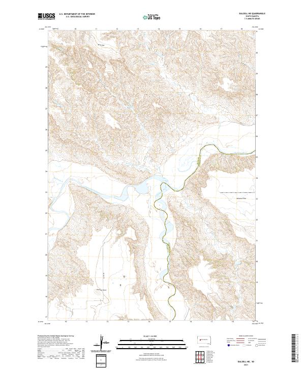 Dalzell NE topographic map thumbnail
