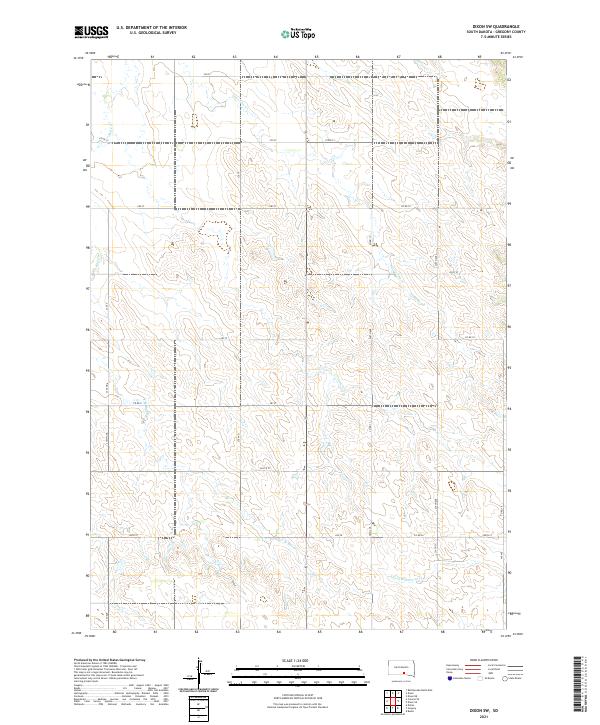 Dixon SW topographic map thumbnail