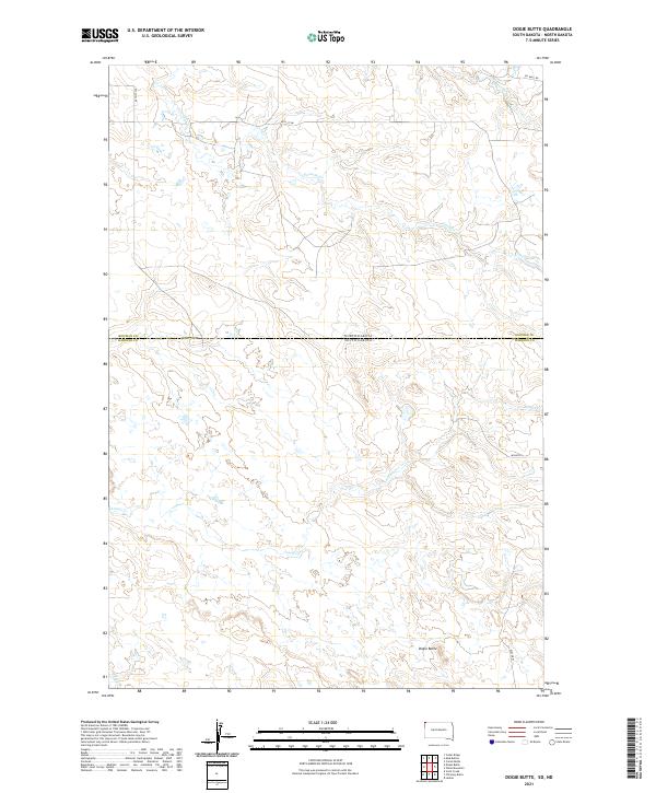Dogie Butte topographic map thumbnail