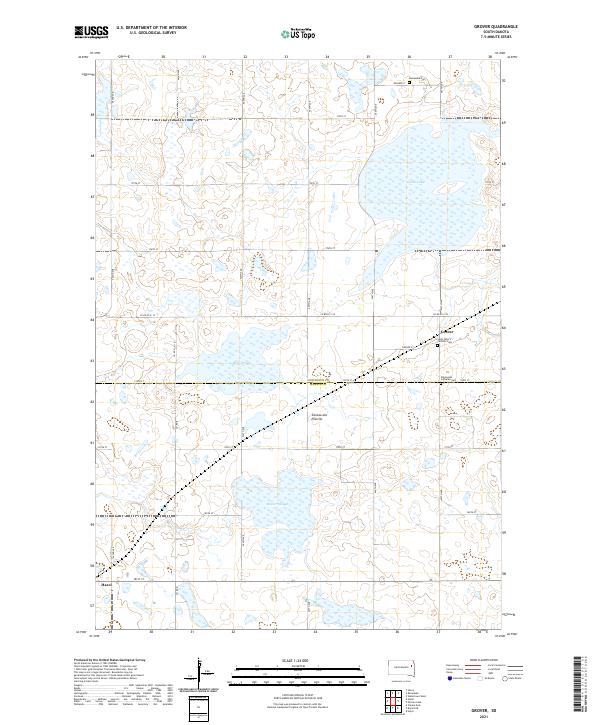 Grover topographic map thumbnail