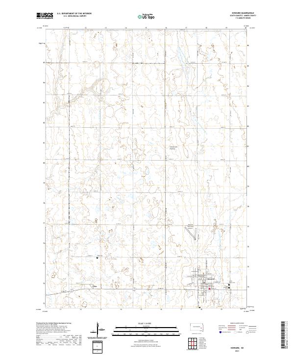 Howard topographic map thumbnail