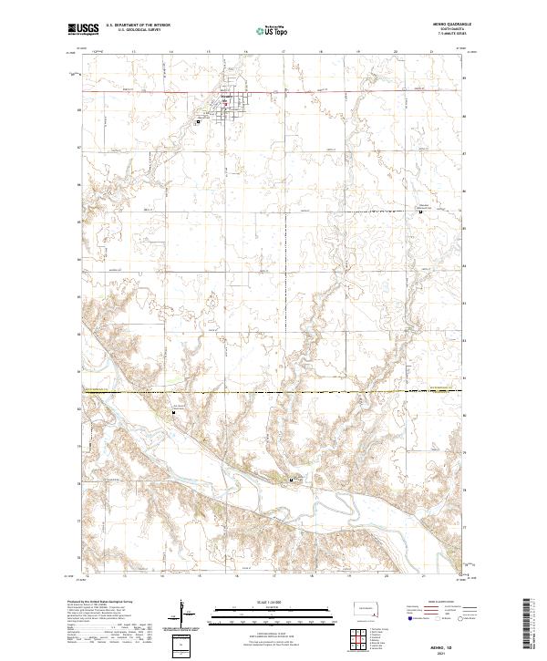 Menno topographic map thumbnail