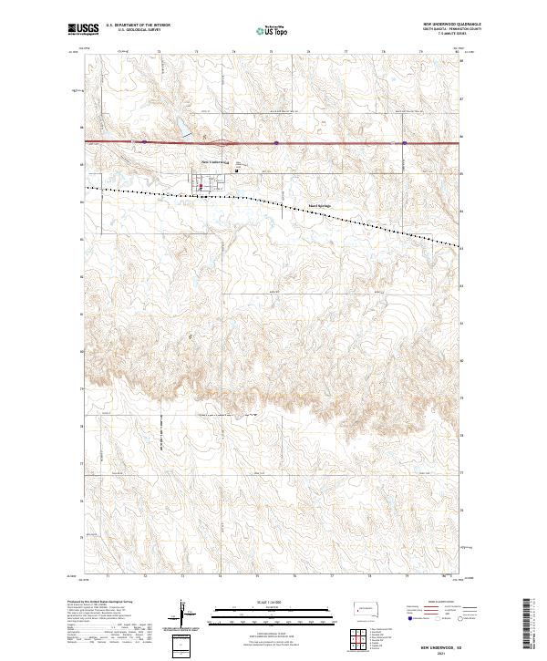 New Underwood topographic map thumbnail