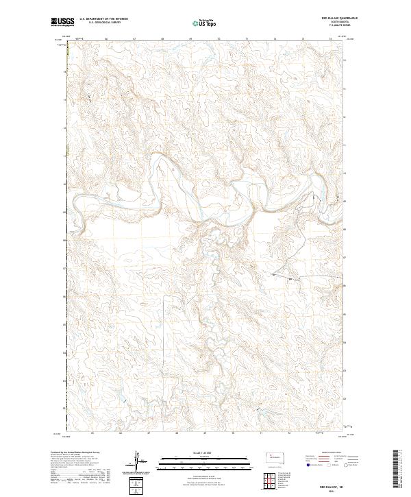 Red Elm NW topographic map thumbnail