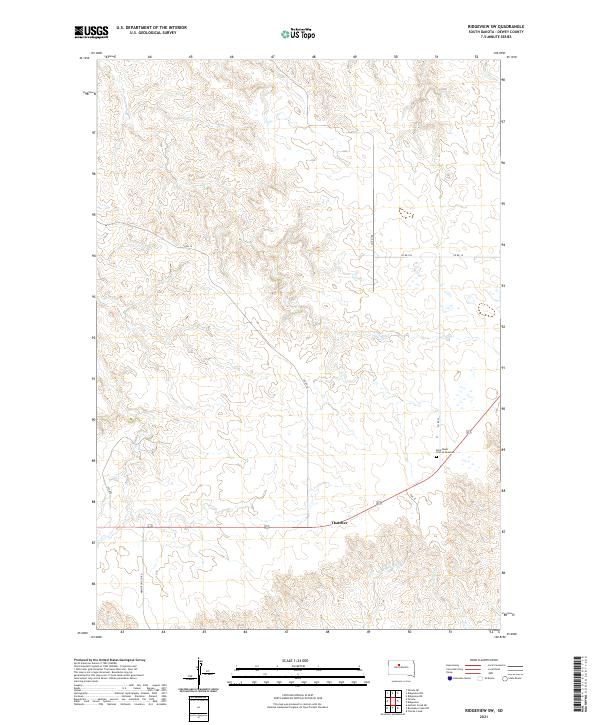 Ridgeview SW topographic map thumbnail