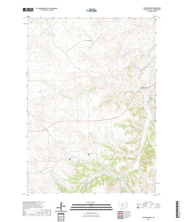 Soldier Creek topographic map thumbnail