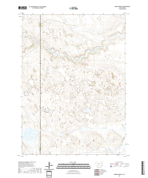 Spring Creek SW topographic map thumbnail
