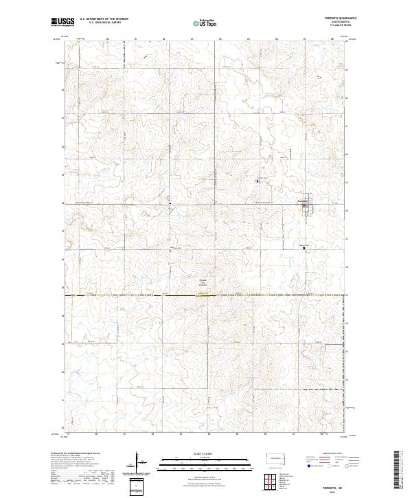 Toronto 2021 topographic map thumbnail